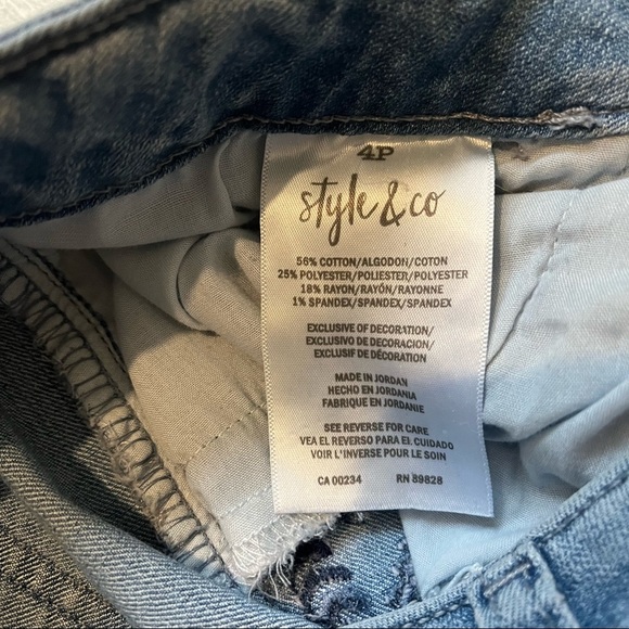 Style & Co. Side Embroidered Capri Jeans - Picture 9 of 9